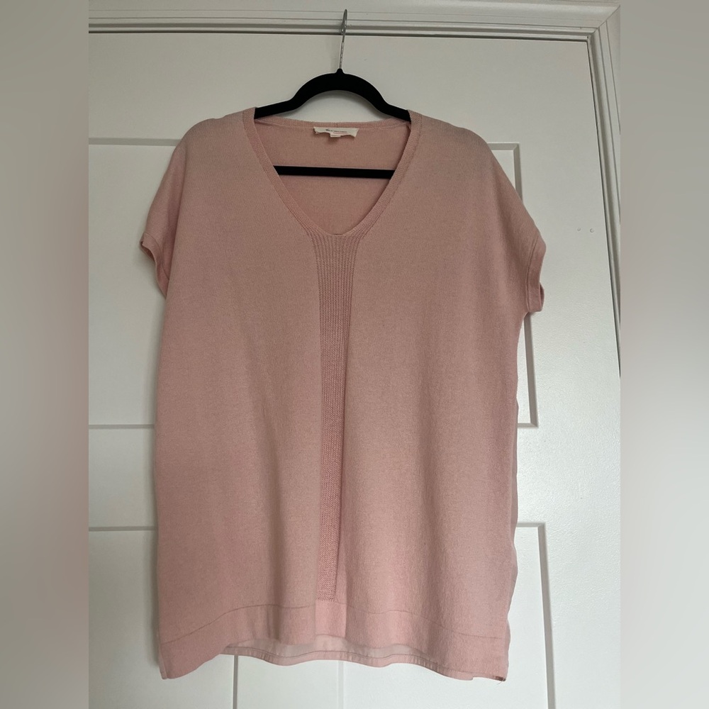 Two by Vince Camuto Cotton Viscose Pink Top